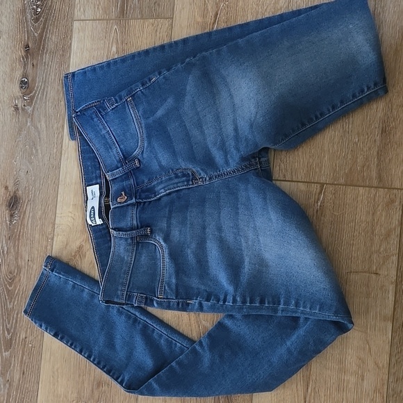 Old navy size 16 blue jeans denim girls adjustable waist ballerina style - Picture 2 of 16